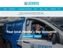 Tablet Screenshot of lockwise.co.nz